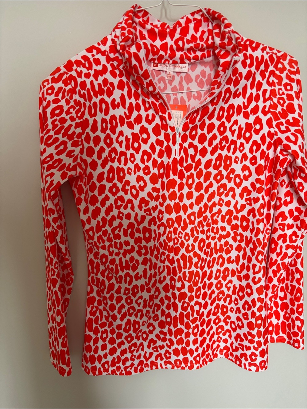 Jude Connally 1/4 zip Ashley in classic cheetah. Size small brand new with tags!